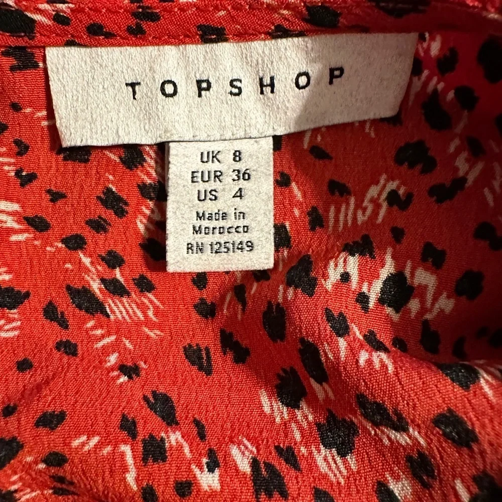 Topshop red dress.